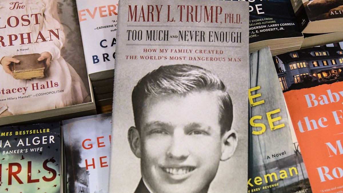 Le livre de Mary Trump, photographié dans une librairie de Brooklyn à New York, le 13 juillet 2020