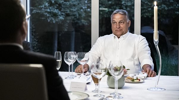 EU-csúcs Brüsszelben - Orbán Viktor munkavacsorán EU-csúcs Brüsszelben - Orbán Viktor munkavacsorán
