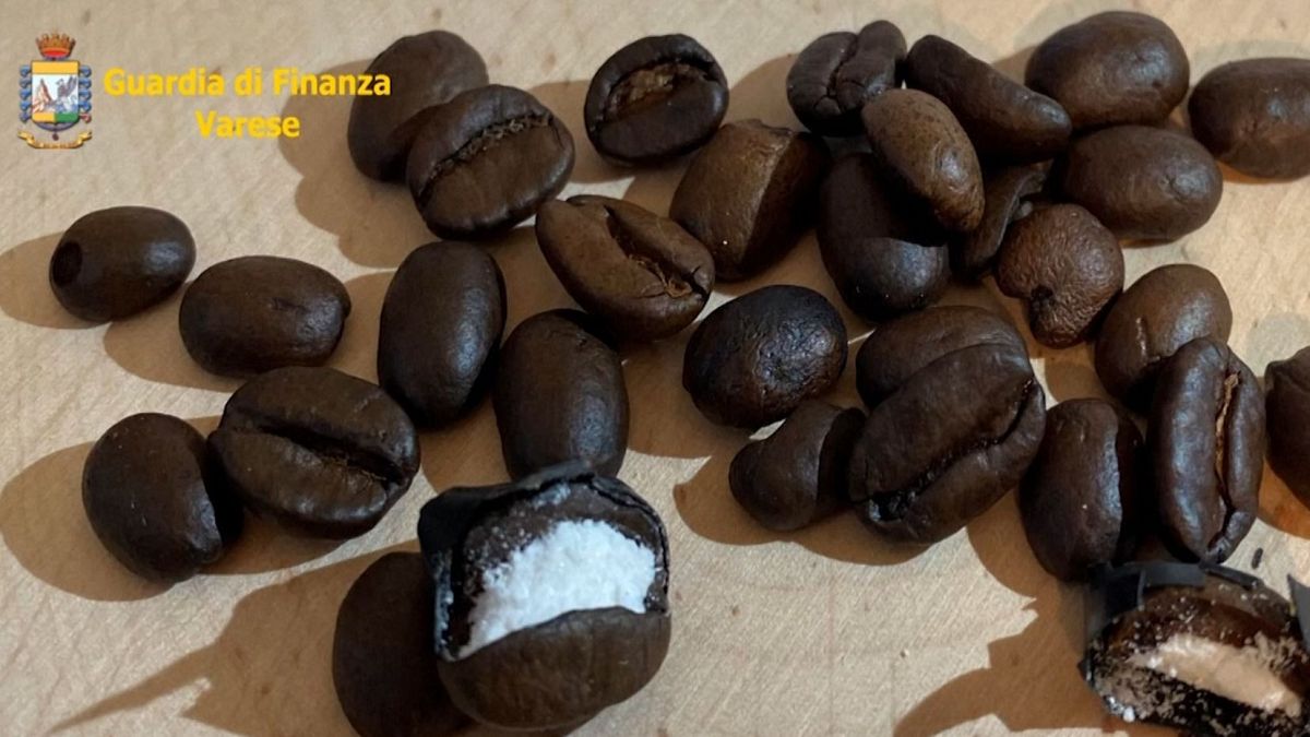 Italian police found cocaine hidden in coffee beans