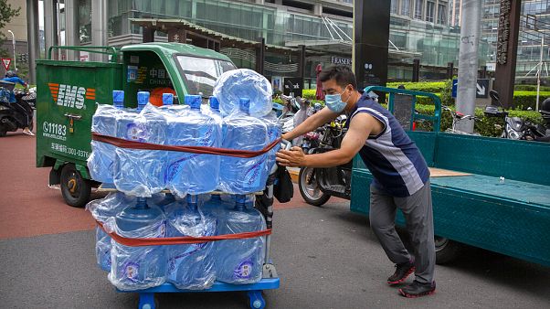 A maszk viselése kötelező Urumcsiban A maszk viselése kötelező Urumcsiban