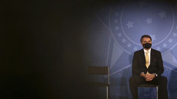 Jair Bolsonaro au palais présidentiel du Planalto à Brasilia, Brésil, le 15 mai 2020 Jair Bolsonaro au palais présidentiel du Planalto à Brasilia, Brésil, le 15 mai 2020