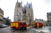 Feuer in Kathedrale von Nantes offenbar Brandstiftung