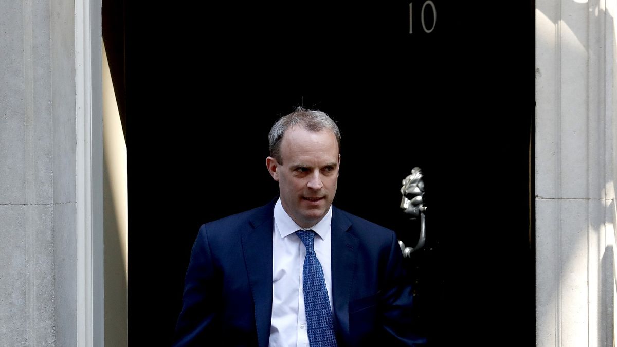UK foreign minister, Dominic Raab.