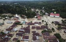 Endonezya'nın Güney Sulawesi eyaletinde etkili olan şiddetli yağışlar