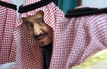 In this Dec.10, 2019, file photo, Saudi King Salman talks during the 40th Gulf Cooperation Council Summit in Riyadh, Saudi Arabia.