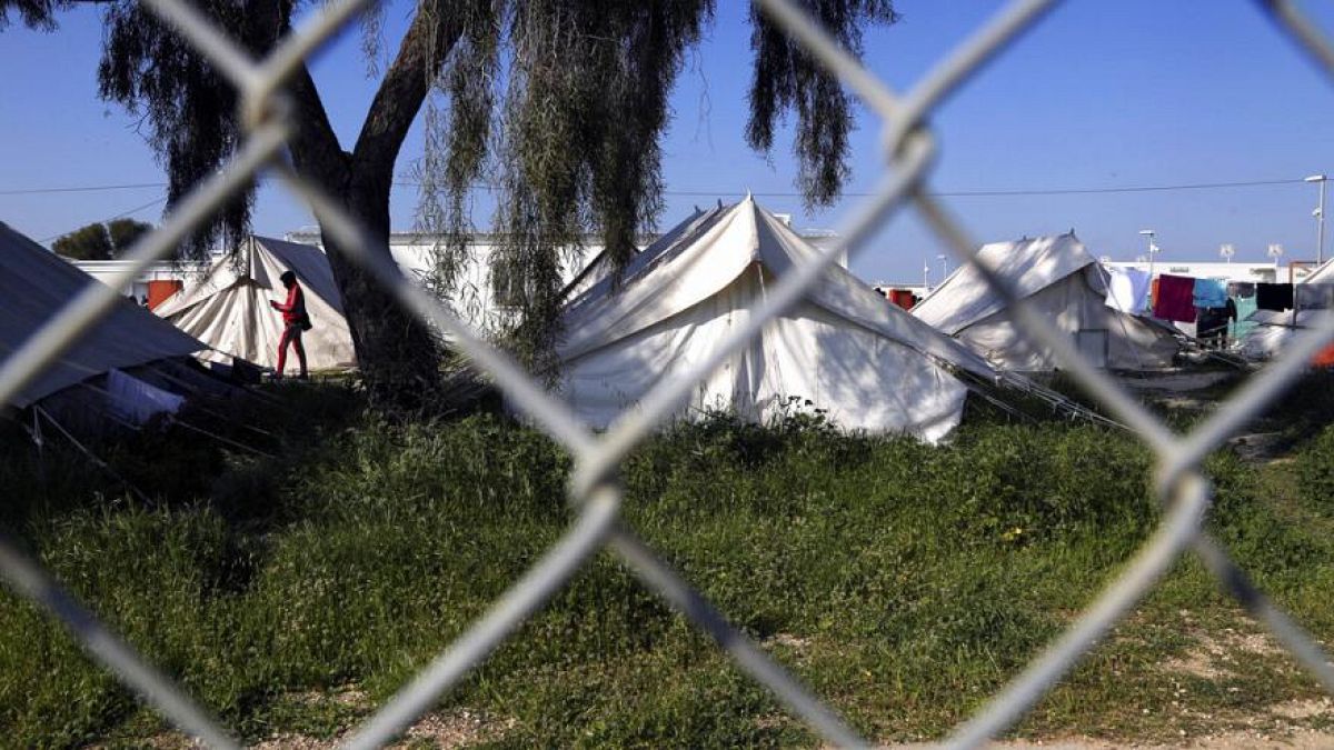 Ein Flüchtlingslager in Kokkinotrimithia außerhalb von Nikosia, Zypern, Dienstag, 3. März 2020.