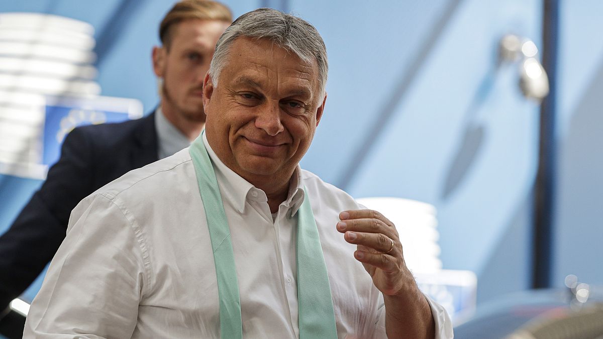 Orbán Viktor Brüsszelben 2020 július 20-án 