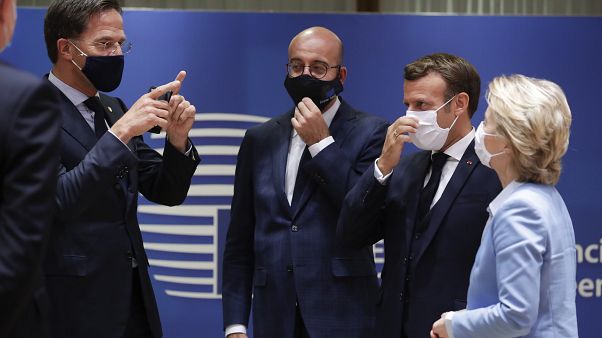 El primer ministro holandés, Rutte, partidario de los recortes con otros líderes europeos El primer ministro holandés, Rutte, partidario de los recortes con otros líderes europeos