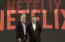  Netflix CEO Reed Hastings with Ted Sarandos chief content officer of Netflix