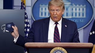 President Donald Trump speaks during a news conference at the White House, Tuesday, July 21, 2020, in Washington.
