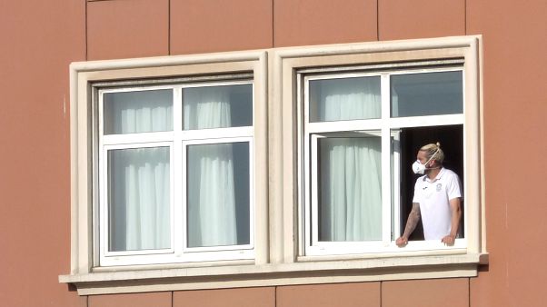 Jogadores do Fuenlabrada no hotel Jogadores do Fuenlabrada no hotel