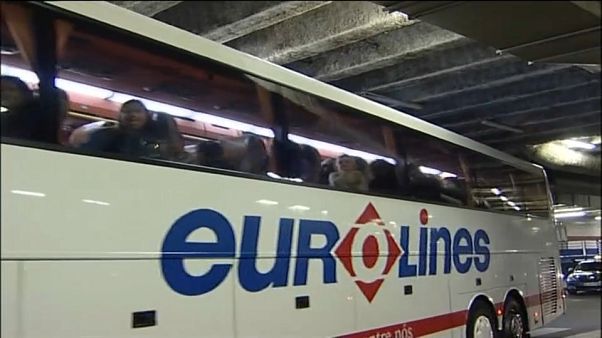 Автобус компании Eurolines Автобус компании Eurolines