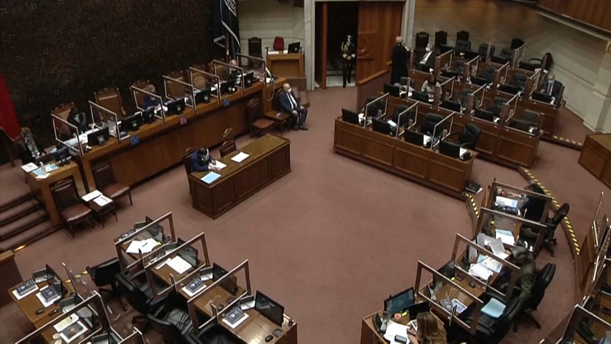 El Senado chileno durante la sesión en la que se ha aprobado el proyecto de ley