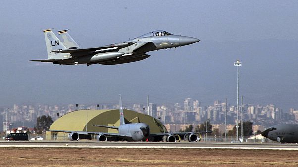 An F-15 fighter similar to the one involved in the incident over Syria. An F-15 fighter similar to the one involved in the incident over Syria.