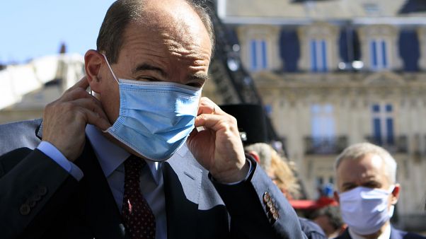 Le Premier ministre français Jean Castex le 18 juillet 2020 devant la Cathédrale de Nantes Le Premier ministre français Jean Castex le 18 juillet 2020 devant la Cathédrale de Nantes