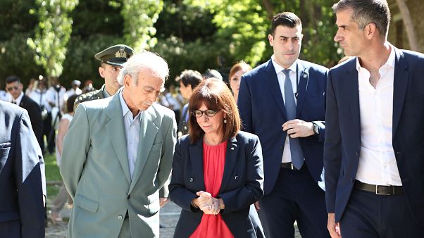 Η Κατερίνα Σακελλαροπούλου στο Πάρκο Ελευθερίας Η Κατερίνα Σακελλαροπούλου στο Πάρκο Ελευθερίας