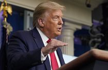 US President Donald Trump at the White House in Washington on July 23, 2020.
