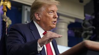 US President Donald Trump at the White House in Washington on July 23, 2020.