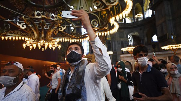In der Hagia Sophia am 24. Juli 2020 In der Hagia Sophia am 24. Juli 2020