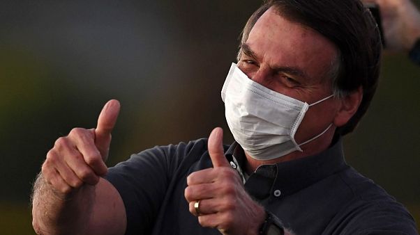 Bolsonaro am 20. Juli in seinem Regierungssitz in Brasilia. Bolsonaro am 20. Juli in seinem Regierungssitz in Brasilia.
