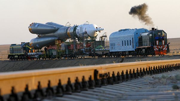 FILE PHOTO: the Russian Soyuz TMA-11 space ship at the Baikonur cosmodrome, Kazakhstan, Oct 8, 2007. FILE PHOTO: the Russian Soyuz TMA-11 space ship at the Baikonur cosmodrome, Kazakhstan, Oct 8, 2007.