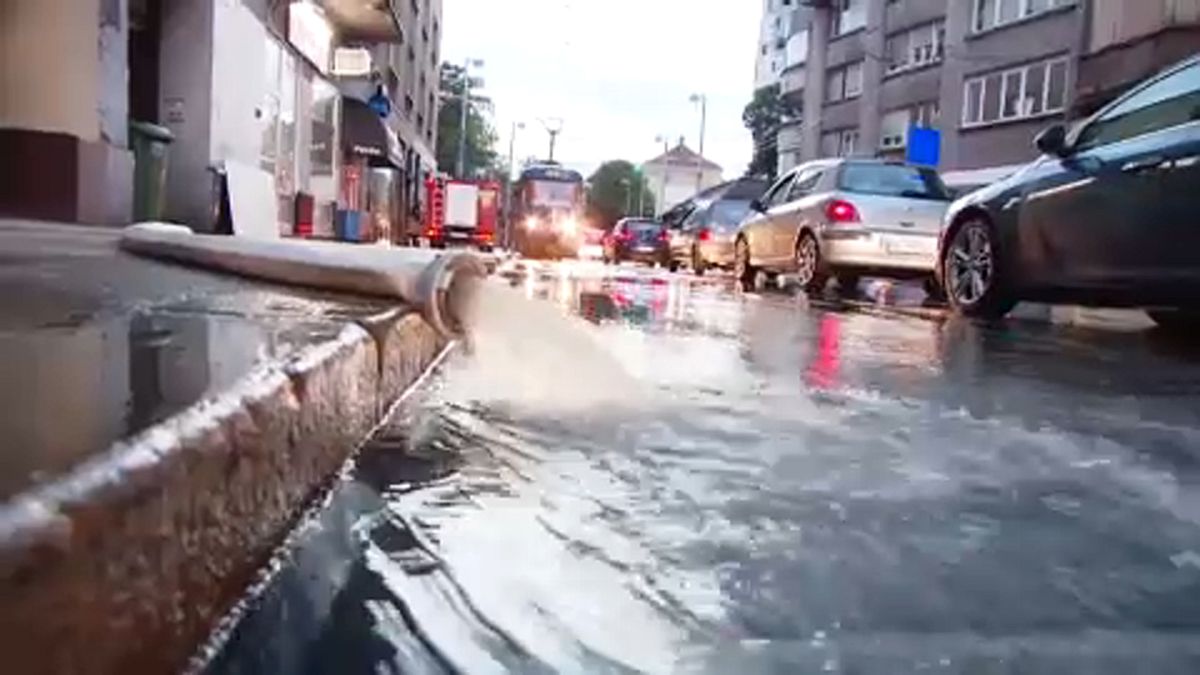 A horvát főváros három napja küszködik az árvízzel.