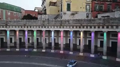 Plaza del Plebiscito de Nápoles (Italia)