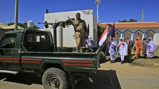 عسكري سوداني على متن آلية في دارفور