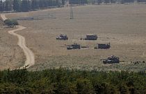 Lübnan sınırındaki İsrail tankları