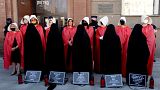 Organizaciones de derechos de la mujer de Polonia protestan contra los planes del Gobierno de retirarse de la Convención de Estambul.