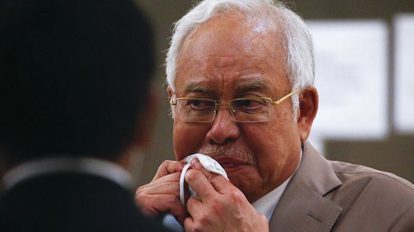 L'ancien Premier ministre malaisien Najib Razak au complexe de la Haute Cour de Kuala Lumpur, Malaisie, le mardi 28 juillet 2020 L'ancien Premier ministre malaisien Najib Razak au complexe de la Haute Cour de Kuala Lumpur, Malaisie, le mardi 28 juillet 2020