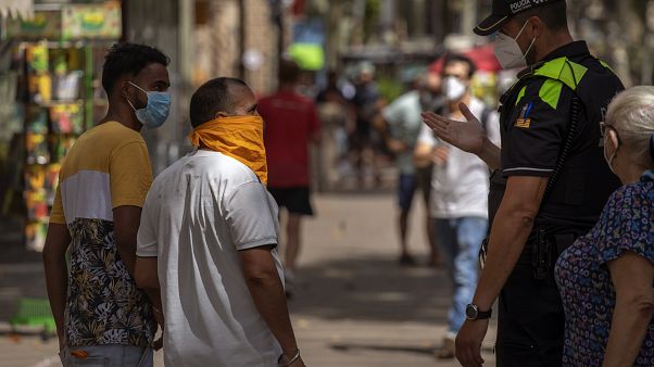 Las Ramblas de Barcelona, España, el jueves 9 de julio de 2020. Las Ramblas de Barcelona, España, el jueves 9 de julio de 2020.