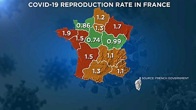 La mappa del rischio in Francia. 