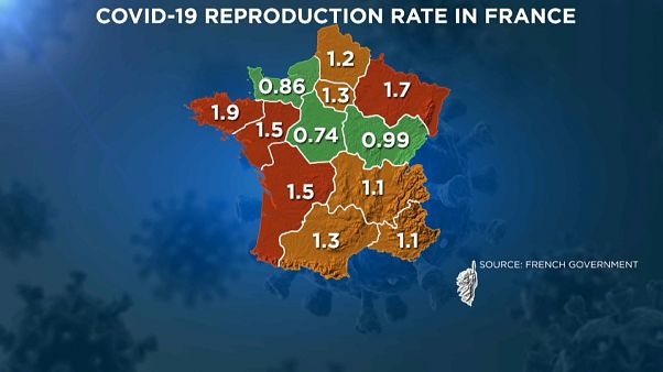 La mappa del rischio in Francia. La mappa del rischio in Francia.