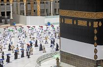 Le nombre de pèlerins est limité à La Mecque, le 29 juillet 2020, Arabie Saoudite