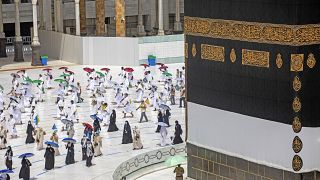 Le nombre de pèlerins est limité à La Mecque, le 29 juillet 2020, Arabie Saoudite