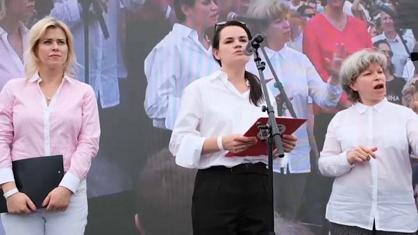 Mitin de Svetlana Tijanóvskaya Mitin de Svetlana Tijanóvskaya