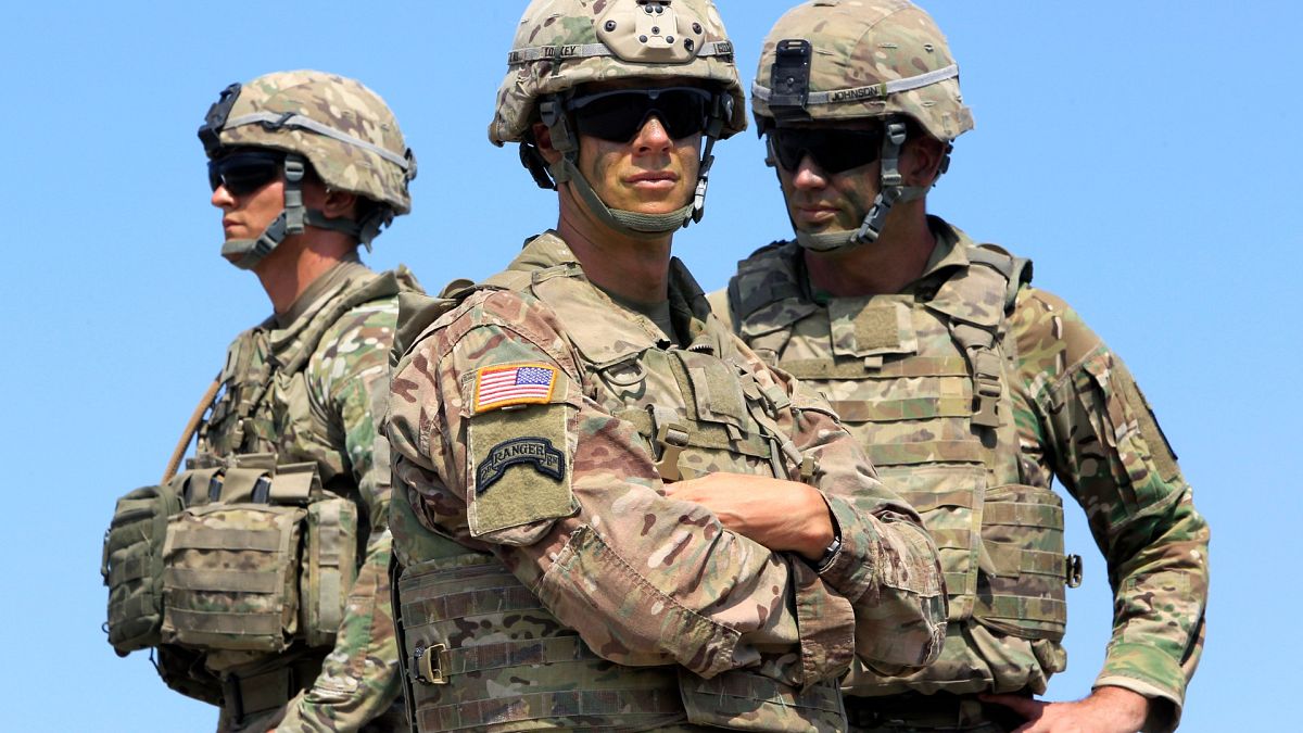 US soldiers take part in NATO-led Noble Partner 2017 multinational military exercises at the military base of Vaziani, outside Tbilisi, Georgia.