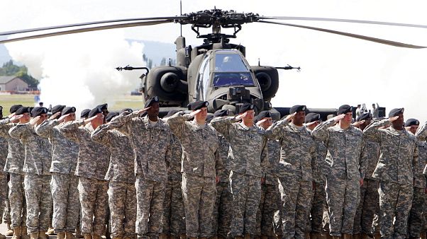 Almanya'da görev yapan NATO askerleri tatbikat esnasında. Almanya'da görev yapan NATO askerleri tatbikat esnasında.