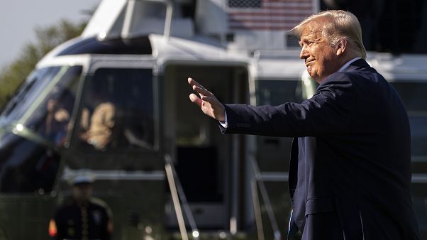 Donald Trump, a punto de partir hacia Texas. Washington, EEUU Donald Trump, a punto de partir hacia Texas. Washington, EEUU