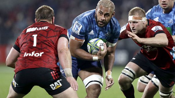 Lors d'un match du Super Rugby Aotearoa en Nouvelle Zélande le 11 juillet Lors d'un match du Super Rugby Aotearoa en Nouvelle Zélande le 11 juillet