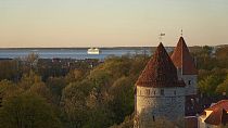 Die estnische Hauptstadt Tallinn an der Ostsee