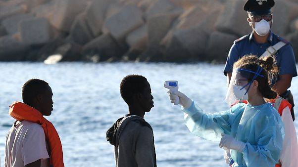 Ankunft auf Lampedusa Ankunft auf Lampedusa