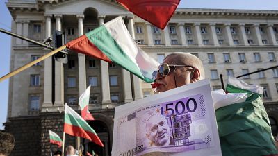 Protesta è: una banconota da 500 euro con il ritratto di Borissov. 