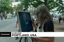 Движение BLM в картинах американских уличных художников