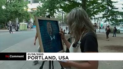 Движение BLM в картинах американских уличных художников