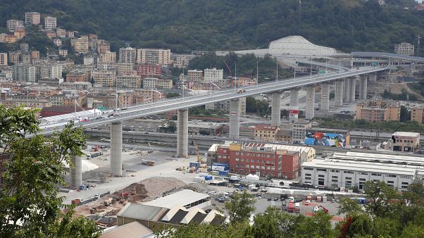 The new bridge in Genoa The new bridge in Genoa