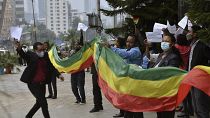 Einwohner von Addis Abeba feiern Fortschritte des Staudamm-Projekts