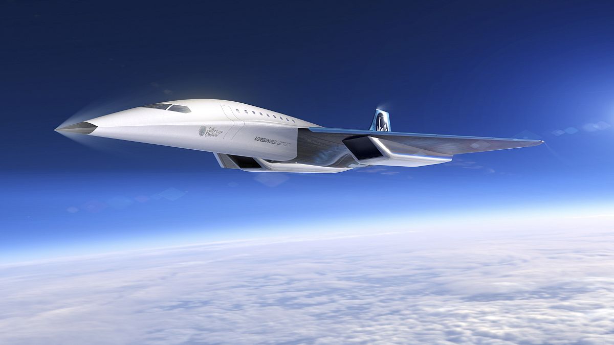 Une illustration du supersonique imaginé par Virgin Galactic et présenté le 3 août 2020
