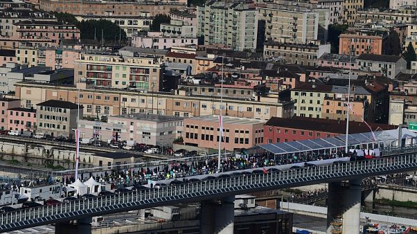 Inaugurazione del ponte San Giorgio - Genova Inaugurazione del ponte San Giorgio - Genova
